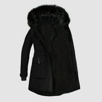 Flannel Wool Jacket Women Plus Veličina dnevno zimski kaput rever ovratnik dugih rukava Ležerne tople