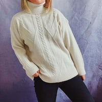 GUZOM džemper za žene na prodaju - džemperi za žene Trendi Ležerne vrhove Vrhovi novih dolazaka Bež