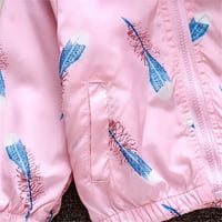 B91XZ Girls zimski kaputi kaput WINDBREAR BABY patentna jakna Oplata Kids Boys crtane djevojke dječje