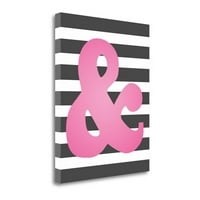 16 20 Fau Pink ampersand by Jo Moulton Print na platnu tkaninu Višekoružja