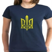 Cafepress - Ukrajina Ukrajinski kiew Trysub zastava - Ženska tamna majica