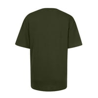 Zodggu Prodaja Tunničke majice za žene Modne ženske bluze vrhove kratkih rukava St. Patrick's Day Grafički