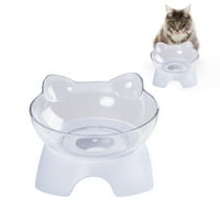 Mačka plastična posuda za mačka posuda za kućne ljubimce kućna ljubičasta posuda ° nagnuta mačja zdjela