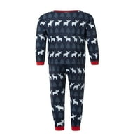 Božićna porodica podudaranje pidžama jelena za rezanje na dugim rukavima Hlače za spavanje noćne odjeće