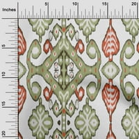 Onuone svilena tabby lagana zelena tkanina Azijski Ikat Craft Projekti Dekor tkanina Štampano od dvorišta