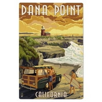 Dana Point, Kalifornija, Woody i svjetionik Birch Wood Zidni znak