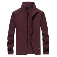 Viadha jakne za muškarce atlezure jakna flece patentni patentni džepni postolje na vrhu termalne džemper