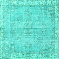 Ahgly Company Stroj za pranje zatvorenog pravokutnika Perzijski tirkizni plavi boemski prostirke, 2