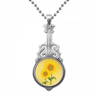 Žuti suncokret zelenilo cvijet Privjesak nakit Music Giatar Moment Hangtag