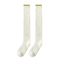 Uorcsa Wacky zaštitnik koljena Deblja mekana dugačka koralna runa jesenja i zimska rastezljiva čarape