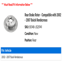 Zadnji rotor kočnice - kompatibilan sa - Buick Rendezvous 2006