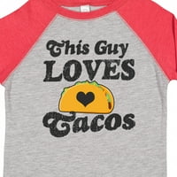 Inktastic ovog momak voli tacos poklon toddler dječaka majica