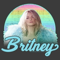 Muške Britney Spears Rainbow Star Povucite preko kapuljača za ugljen Heather Veliki