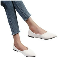 IOPQO ženske sandale dame Ljeto moda velike veličine plitke usta lijene cipele s jedne cipele ljetna