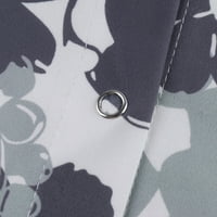 Bluze s dugim rukavima grafički grafički otisci Ljetni V-izrez za žene sivi 3xl