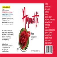 Amoretti - Rose spoj LBS - Prirodni okusi, rola stabilna čak i nakon otvaranja, certificirani Kosher,