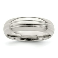 Čvrsti sterling srebrni jedinstveni vjenčani vezni prsten veličine 8