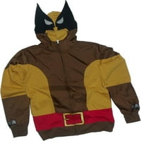 Marvel X-Men Wolf Wolverine smeđu kapuljača za smeće kostim