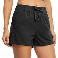 SIMPLMASYGENI Ženske kratke hlače CleanceFashion Žene Yoga Lounge Casual Bange Pocket Solid Hots Hlače