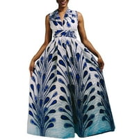 Afrički ženski print DIY Multi Weathing haljina za nošenje Srednje Split Mop suknja ikad nove haljine
