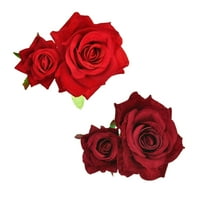 Izvrsna flannel ruža cvijeća za imitaciju flota za imitaciju bobby pin elegantne šarmantne kopče za