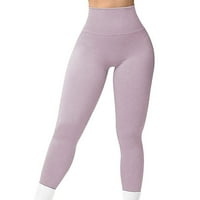 Ženske joge hlače Ženske bešavne joge hlače breskve prozračne joge odjeću utečene visoke struke sportske