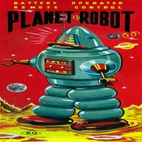 Planet robot Poster Print Retrobot Retrobot
