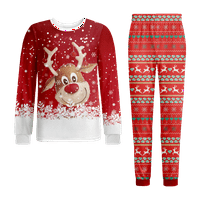 Porodica podudaranja pidžama otporna na plamen Božić PJ porodica Božićne PJS Postavljena 110-170 XXS-8XL