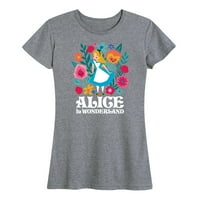 Alice in Wonderland - Wonderland Cvijeće - Ženska grafička majica kratkih rukava