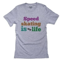 Šareno jedinstveno klizanje brzine je moj život grafički muške majice
