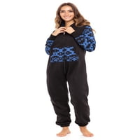 Ženska runa non-footed jedna pidžama za spavanje za spavanje odraslih pidžama dame sindikat bodysuit