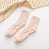 CUOFF kompresijske čarape za žene neizražene za toplu meku gustu ugodnu plišanu zimu za čarape