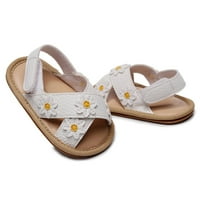 Eczipvz babdije cipele djevojke otvorene prste cipele za cvijeće Prvi šetači cipele Summer Toddler cvjetni