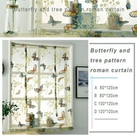 Svladačka zavjesa-prekrasna romantična zavjesa leptir uzorak rimsko stil kratka spavaća soba kuhinja