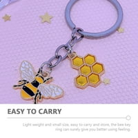 Bee ključni lančani metalni pčelinji prsten za prsten ruksak tipkasti privjesak za viseći ukras