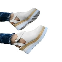 Ženske sandale za platforme Espadrille klina za gležnjeve za gležnjeve na otvorenom otvorene nožne sandale