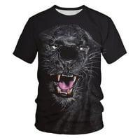 Unise Creative Lion 3D digitalni tisak Muške 3D majice za muškarce Žene Grafičke majice Ležerne kratke