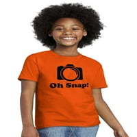 OH Snap Camera Snapshot Slatki hobi Crewneck T košulje Djevojka Teen Brisco Brends S