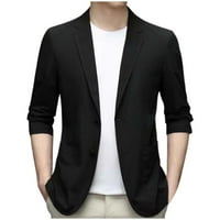 Dyfzdhu lagane bluže za muškarce modna proljetna ljetna poslovna casual odijelo jaknu s dugim rukavima tanko odijelo vrhove