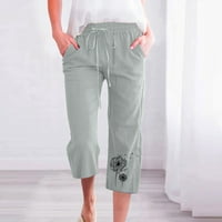 Žene devet točaka Hlače Ljeto Modne pantalone za maslačku vježbanje za dame široke pantalone za noge