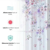 Poluj panel Džepne drapeće džep luksuzan glasovinski prozor za zavjese svjetlo za filtriranje posteljina