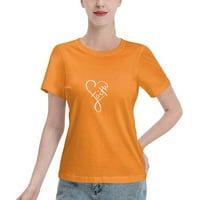 Faith Ženska osnovna majica kratkih rukava narančasta velika