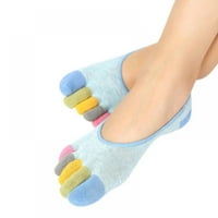 Čarape za nožne prste nisko rezanje Nema pamučnih sportova pet prstiju čarape sa silikonskim petom za