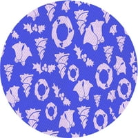 Ahgly Company u zatvorenom okruglom uzorkovima svijetle lila ljubičaste prostirke, 8 'krug