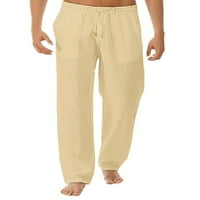 Cindysus muške hlače hlače od pune boje dno kanta za crtanje putovanja sa loungewear opremljenom kakijom