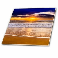 Zalazak sunca sa državne plaže San Buenaventura, Ventura, Kalifornija, Sjedinjene Američke države Keramička