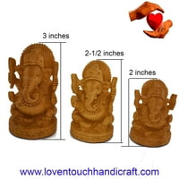 LovenSpire Wooden Ganesh Idol, Ganesha Idol, Ganesha Statue, Ganesh Statue, Ganesh Figurine, Indijska