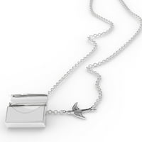 Clatnet ogrlica klasična dizajna kako se nepristojno u srebrnom kovertu neonblond