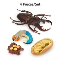 Set Spade Worm Model Premium plastični materijal Značajne figurice insekata Rani obrazovni rastući modeli