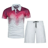 Ljetna ušteda muške i velike muške kratke setove odmota polo majica modni ljetni trenerke casual set